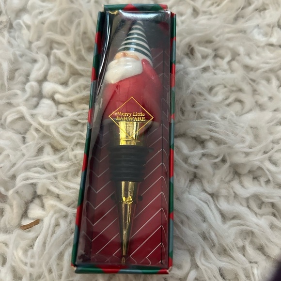 Merry Little Barware Elf Gnome Bottle Stopper Christmas - Picture 1 of 4